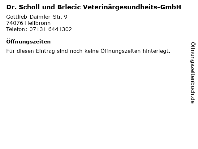 Dr. Scholl und Brlecic Veterinärgesundheits - GmbH